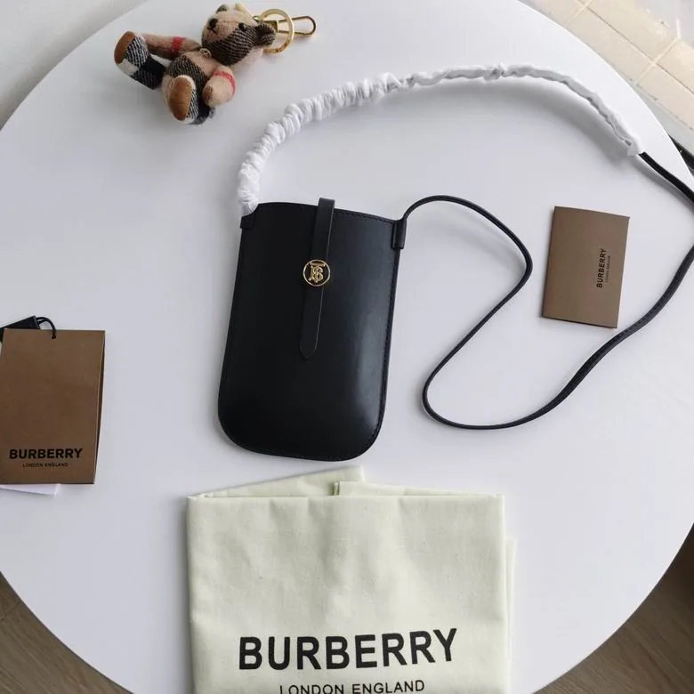 Burberry 082701 Black Mini Crossbody Pouch, catalog view 1, 082701-IQ
