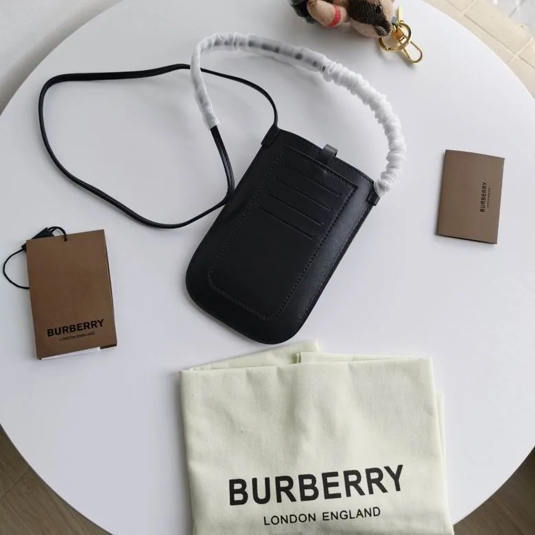 Burberry 082701 Black Mini Crossbody Pouch, catalog view 2, 082701-IQ