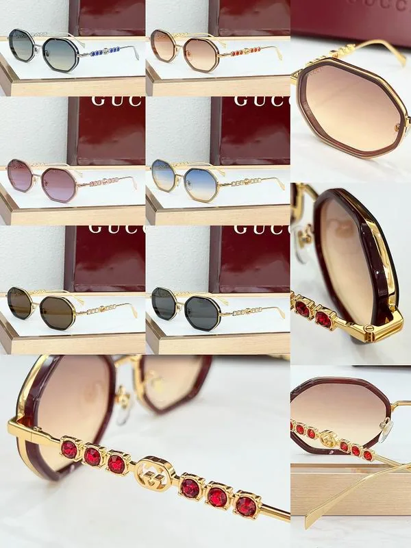 Gucci SMS316 Mixed-Frame Sunglasses, catalog view 1, SMS316-1