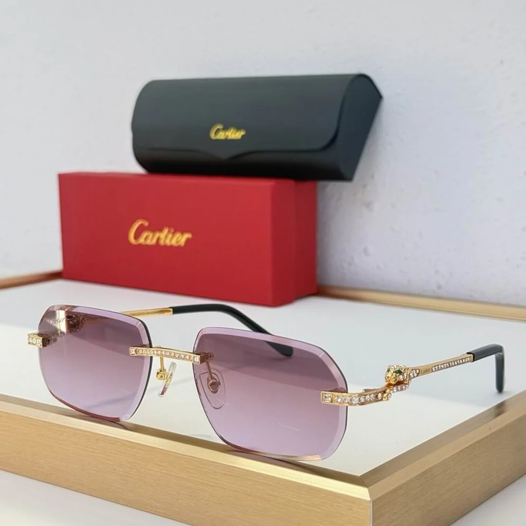 Cartier SMS465 Light-Rim Gradient Sunglasses, source view 1, SMS465