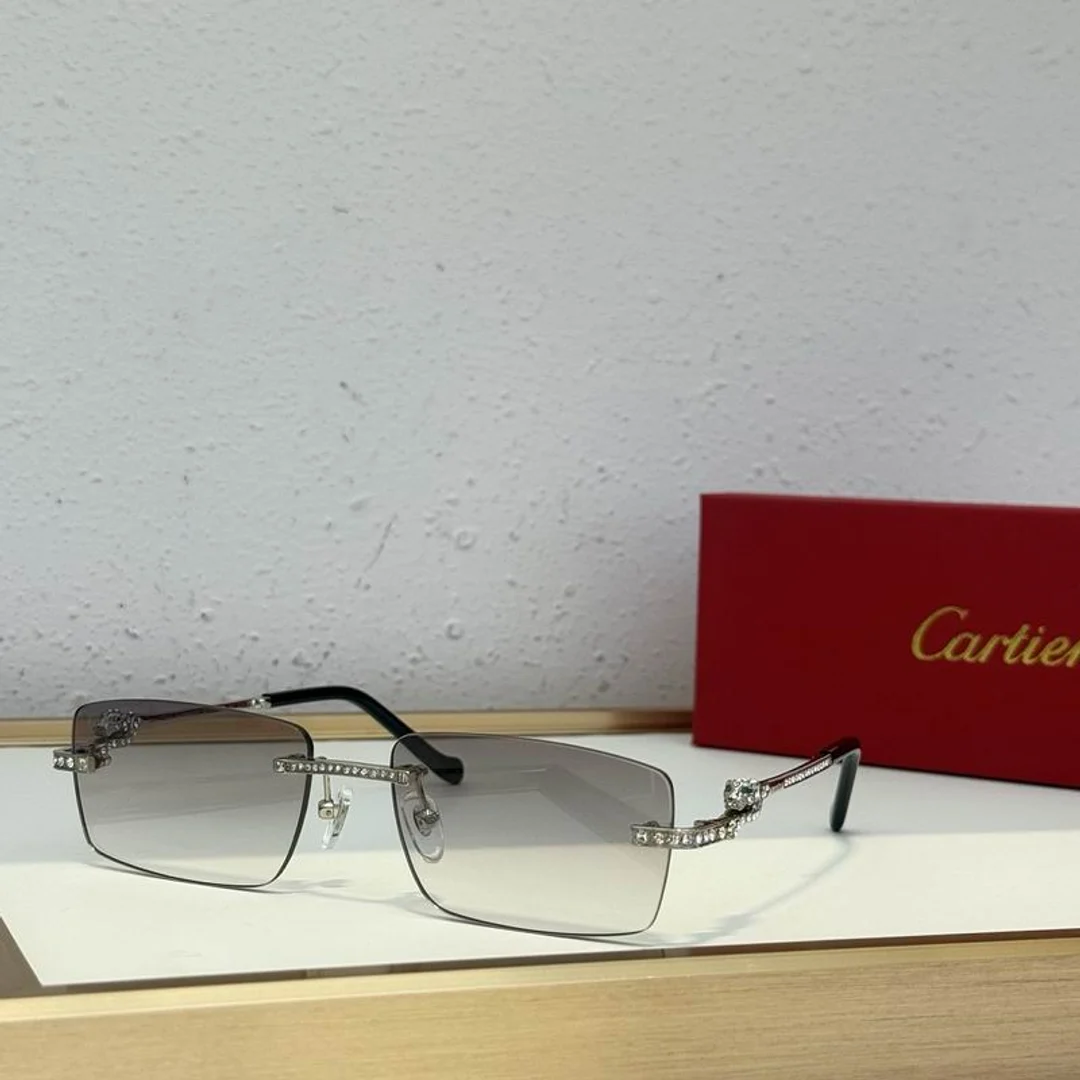 Cartier SMS468 Slim-Rim Gradient Sunglasses, source view 3, SMS468