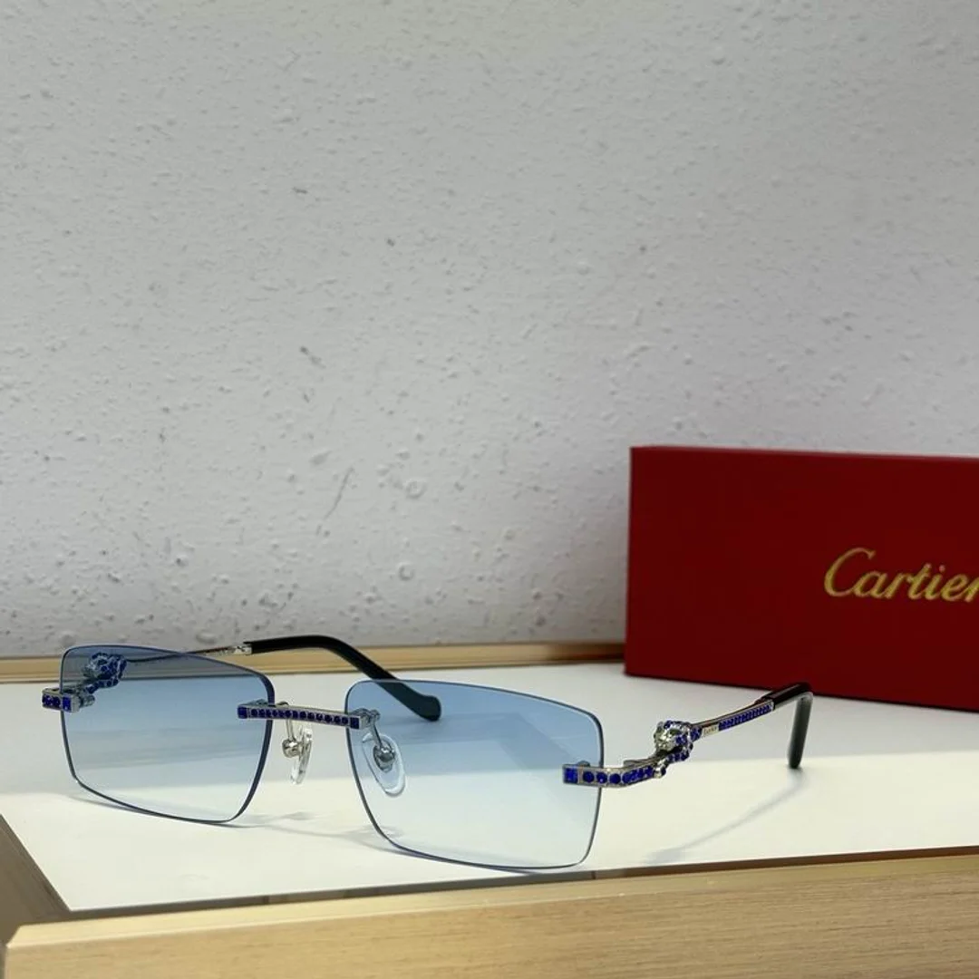 Cartier SMS468 Slim-Rim Gradient Sunglasses, source view 4, SMS468