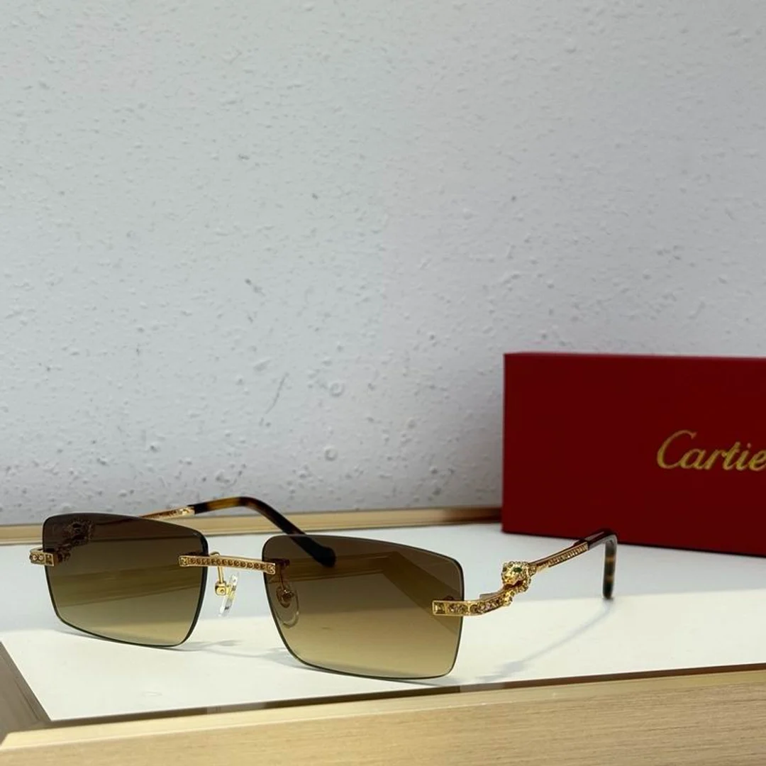 Cartier SMS468 Slim-Rim Gradient Sunglasses, source view 5, SMS468
