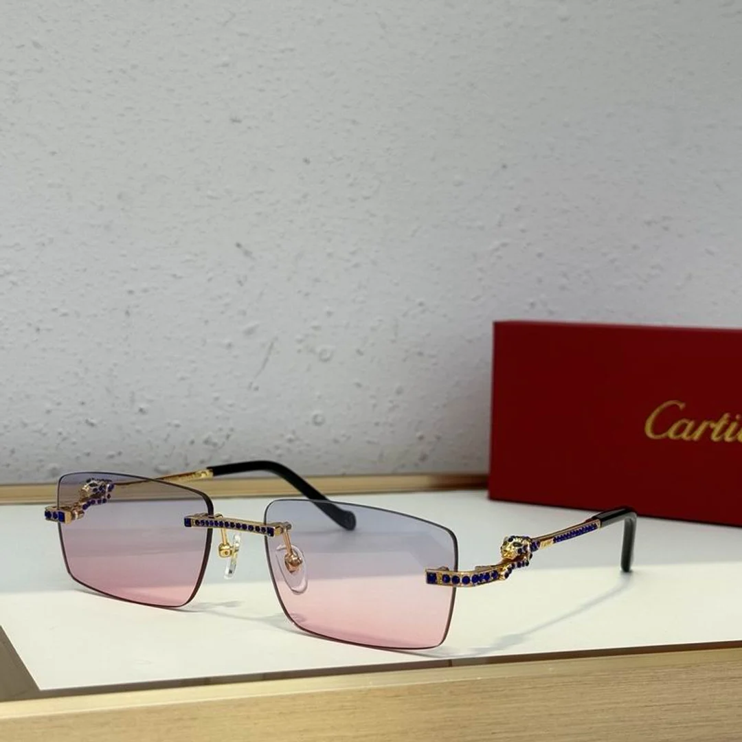 Cartier SMS468 Slim-Rim Gradient Sunglasses, source view 6, SMS468