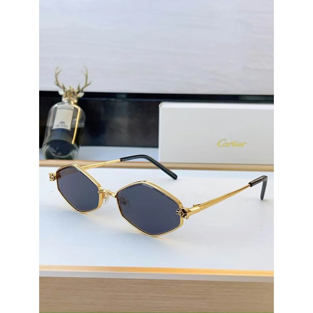 Cartier SMS470 Round-Lens Sunglasses, product-only source view 1, SMS470