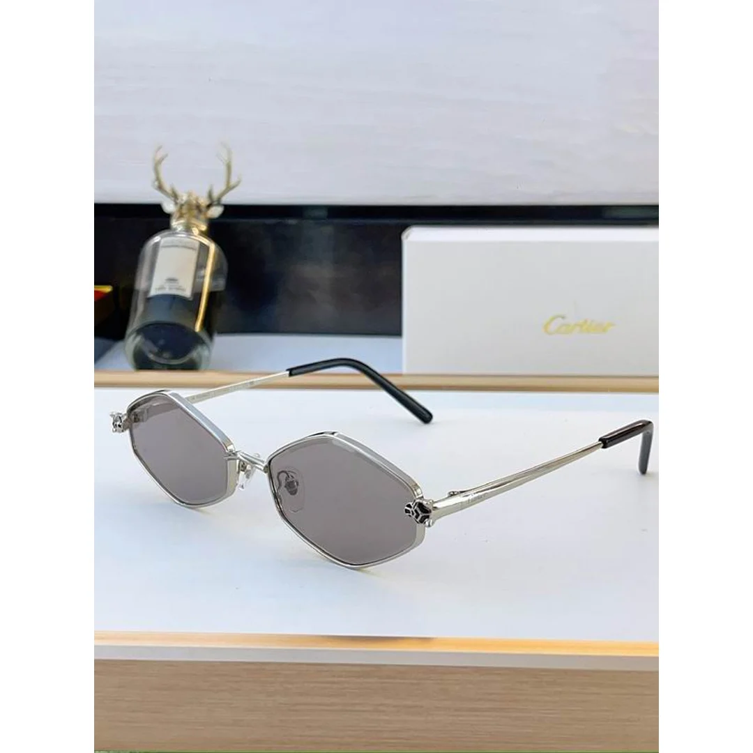 Cartier SMS470 Round-Lens Sunglasses, product-only source view 3, SMS470