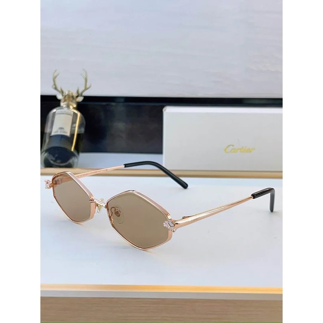 Cartier SMS470 Round-Lens Sunglasses, product-only source view 5, SMS470