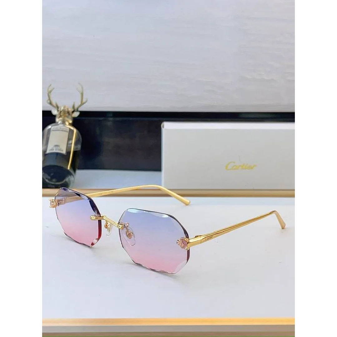 Cartier SMS471 Soft-Square Gradient Sunglasses, product-only source view 5, SMS471