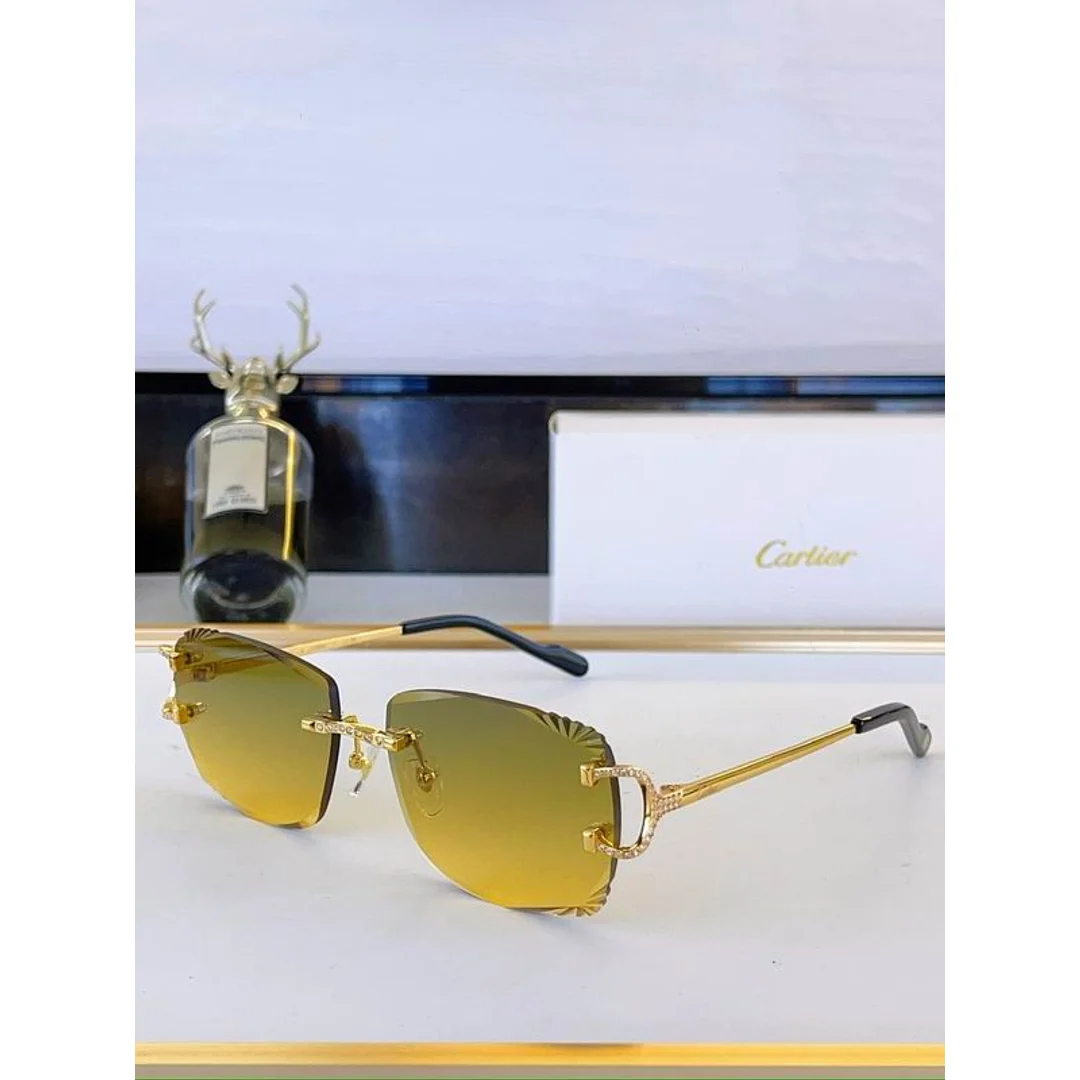 Cartier SMS472 Gradient Navigator Sunglasses, product-only source view 4, SMS472