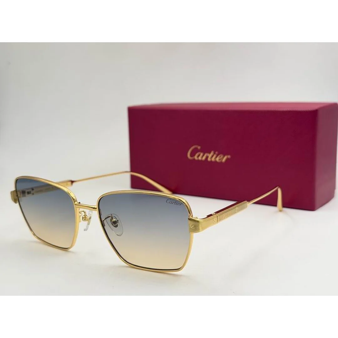 Cartier SMS475 Square-Lens Sunglasses, catalog view 1, SMS475