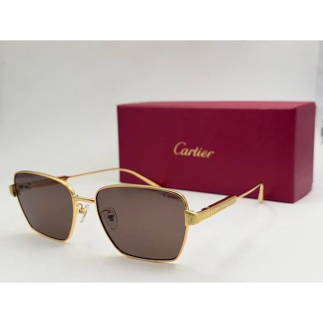 Cartier SMS475 Square-Lens Sunglasses, catalog view 3, SMS475