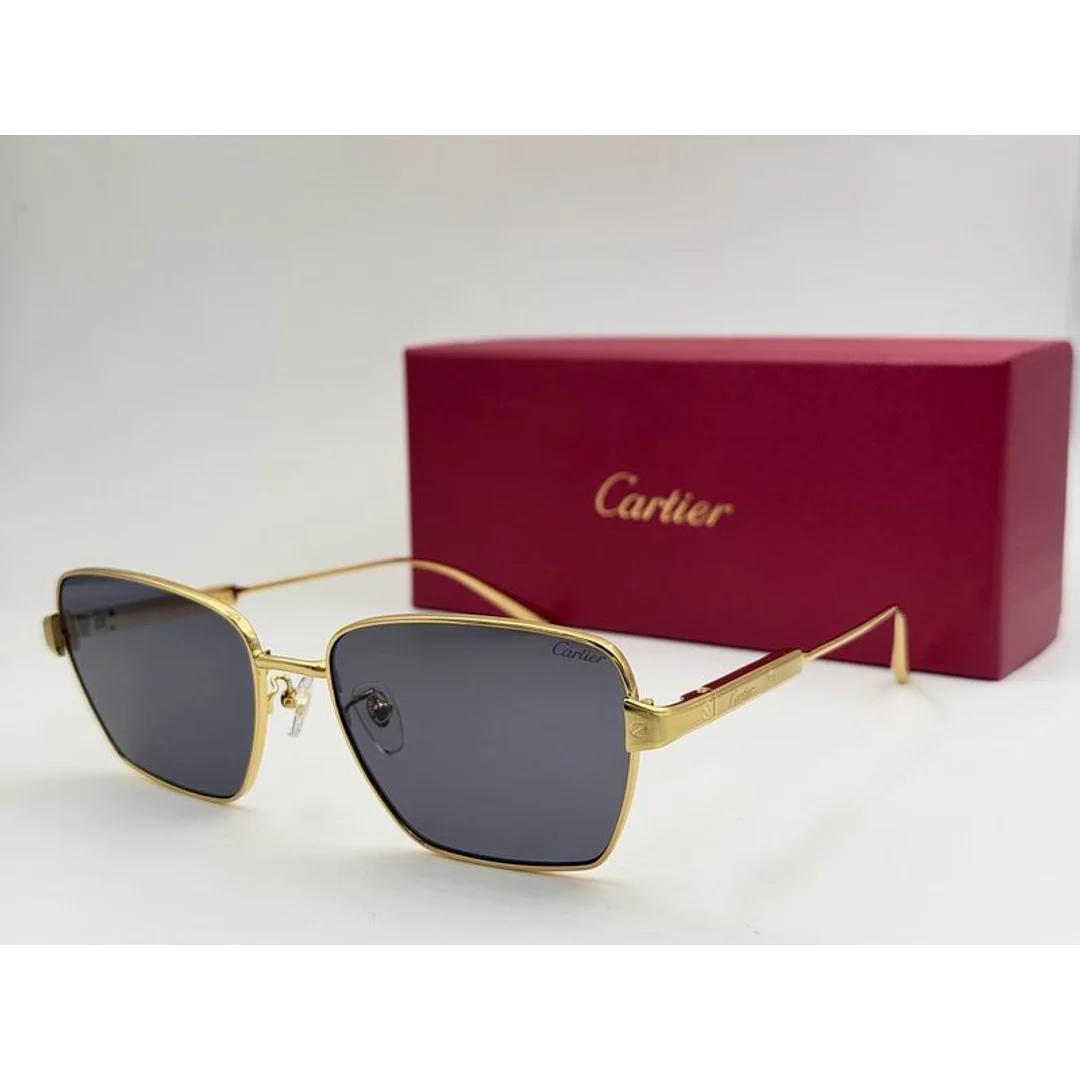 Cartier SMS475 Square-Lens Sunglasses, catalog view 4, SMS475