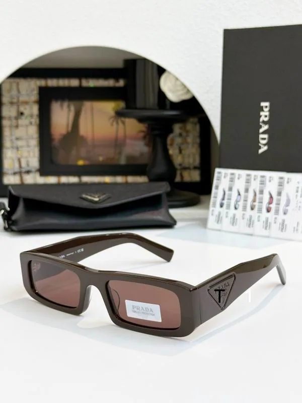 Prada D09SD Rectangular Sunglasses, source view 3, SKU D09SD
