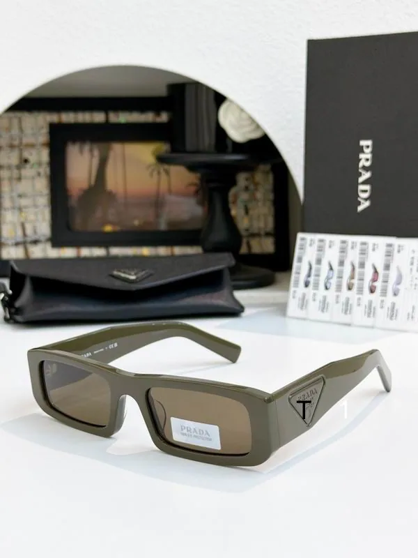 Prada D09SD Rectangular Sunglasses, source view 4, SKU D09SD