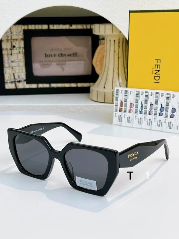 Prada PR15W Oversized Geometric Sunglasses, source view 1, SKU PR15W