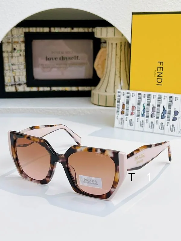 Prada PR15W Oversized Geometric Sunglasses, source view 4, SKU PR15W