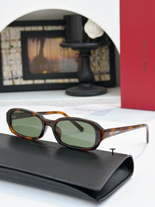 YSL SL8 Slim Oval Sunglasses, source view 1, SKU SL8
