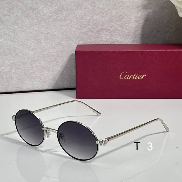Cartier CT02291O Round-Lens Sunglasses, catalog view 3, CT02291O
