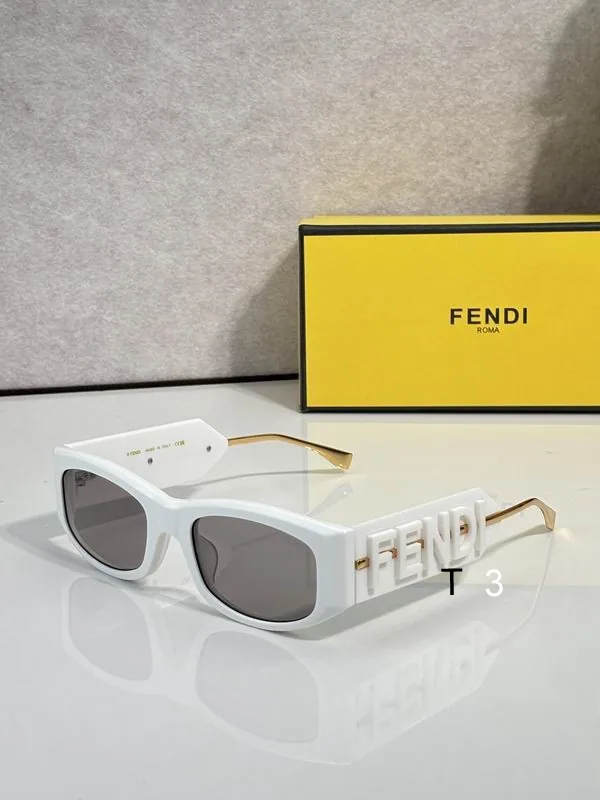 Fendi 081701 Open-Logo Sunglasses, catalog view 3, 081701