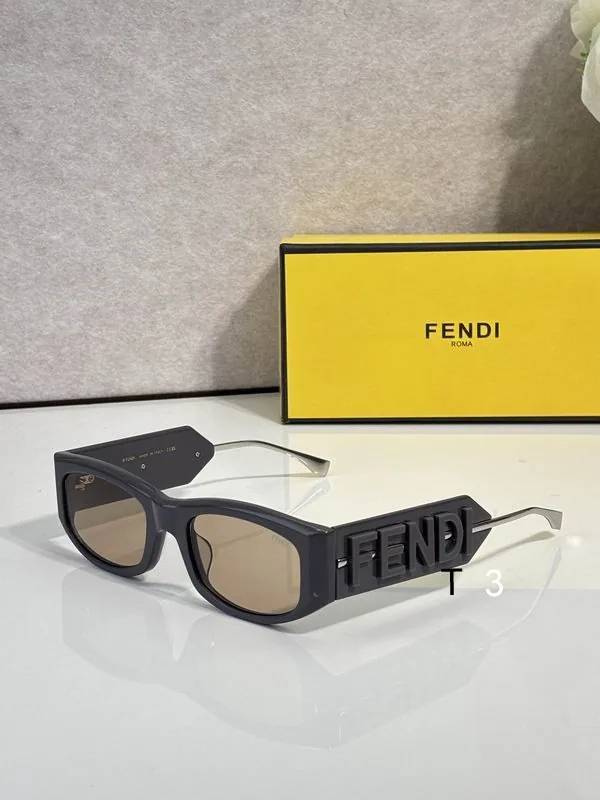 Fendi 081701 Open-Logo Sunglasses, catalog view 4, 081701