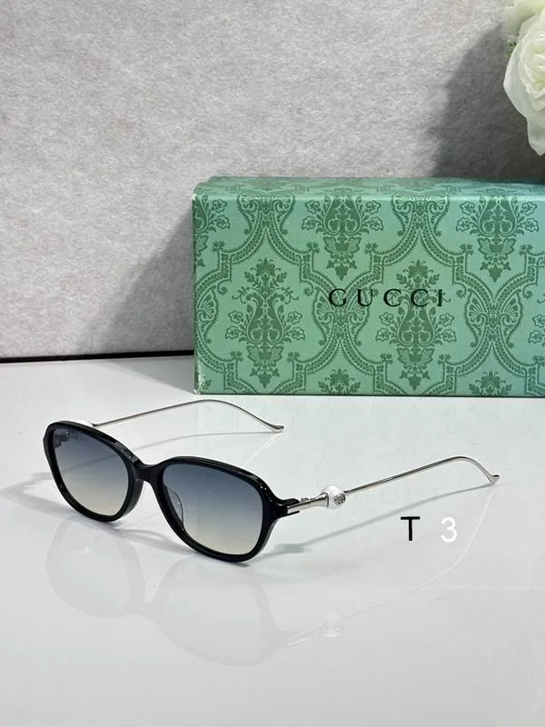 Gucci 081701 Metal-Frame Sunglasses, catalog view 3, 081701