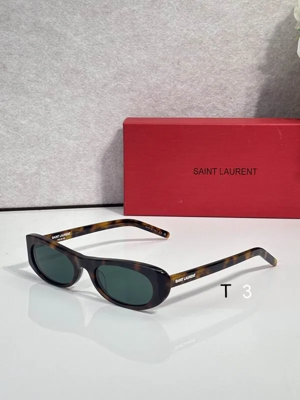 YSL SL557 Mixed-Lens Sunglasses, catalog view 3, SL557