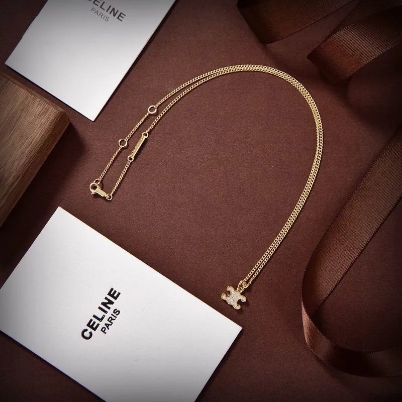 Celine 08YXS02 Gold-Tone Necklace, catalog view 1, 08YXS02-5