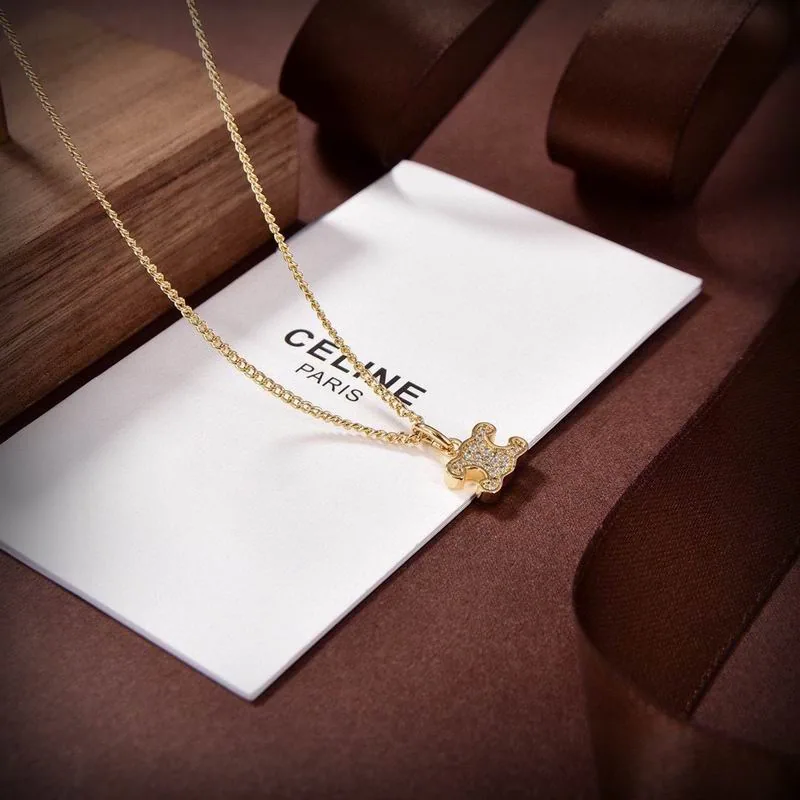 Celine 08YXS02 Gold-Tone Necklace, catalog view 5, 08YXS02-5