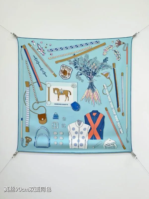 Hermes Silk Scarf 90X90cm E19, source view 3, SKU 90X90cm