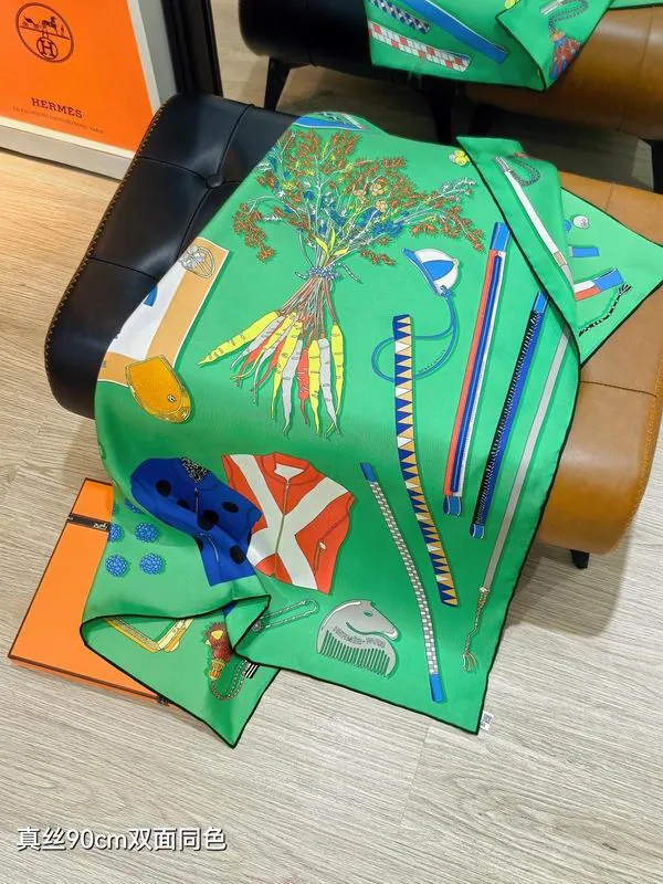 Hermes Silk Scarf 90X90cm E19, source view 6, SKU 90X90cm