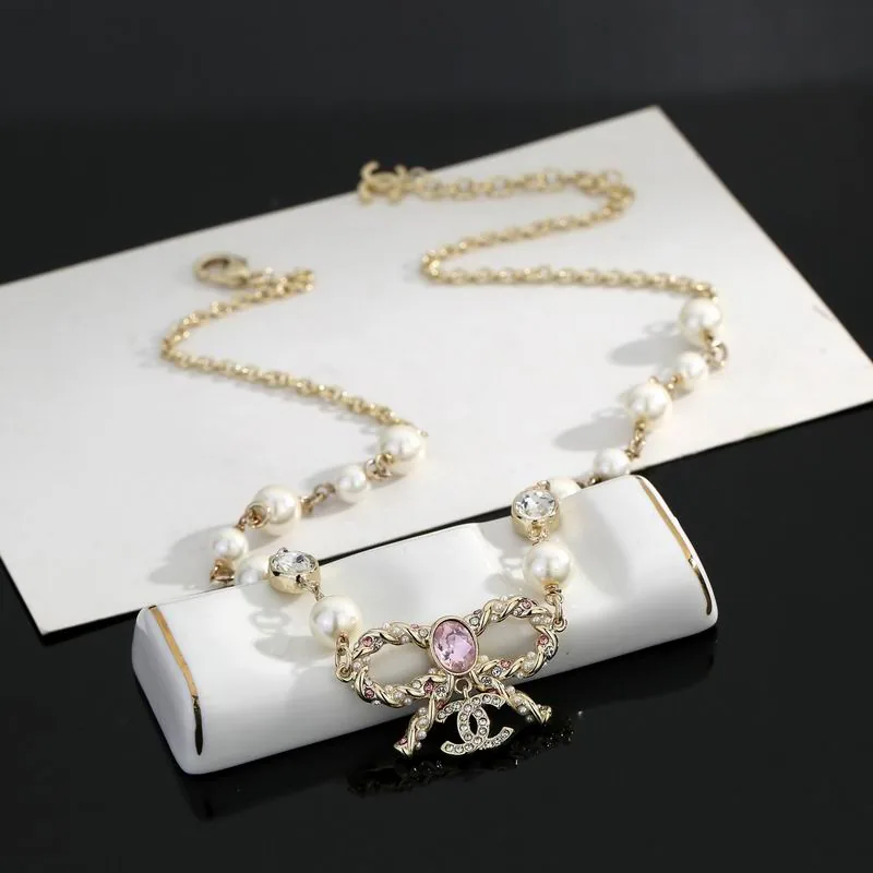 Chanel 08YXS103 Pearl-Detail Necklace, catalog view 3, 08YXS103-1