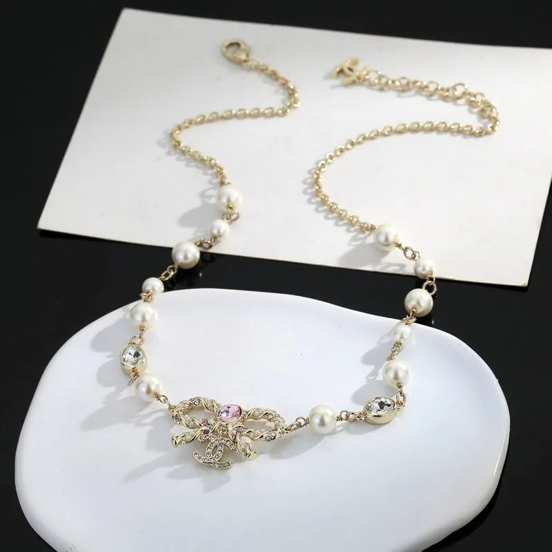 Chanel 08YXS103 Pearl-Detail Necklace, catalog view 4, 08YXS103-1