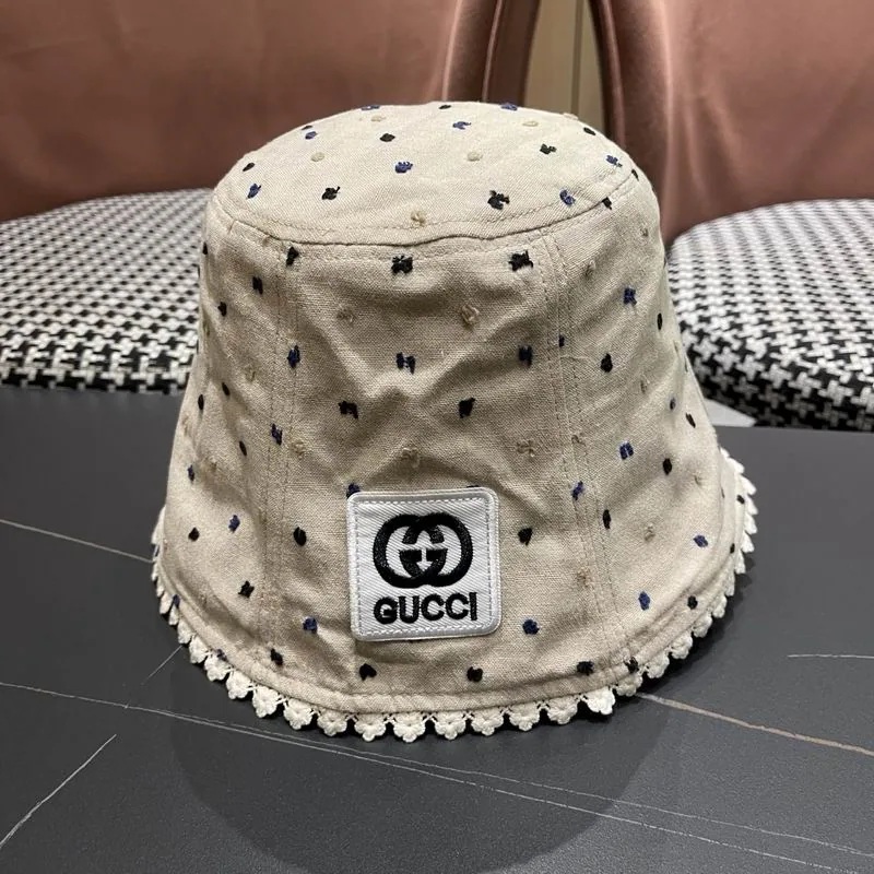 Gucci Black Stud-Trim Bucket Hat, catalog view 3, 645