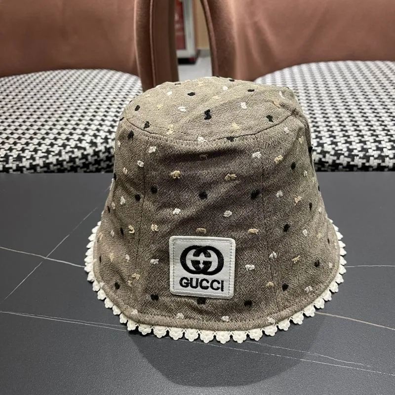 Gucci Black Stud-Trim Bucket Hat, catalog view 5, 645