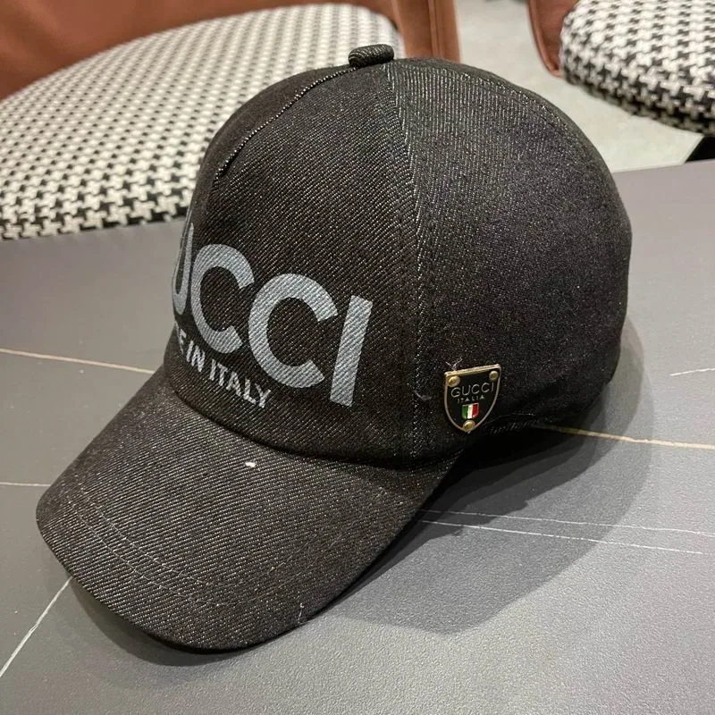 Black baseball cap shown from the front for the care guide