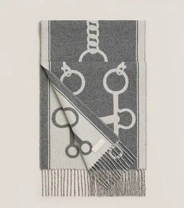 Hermes HM Chain-Pattern Scarf, catalog view 4, HM-01