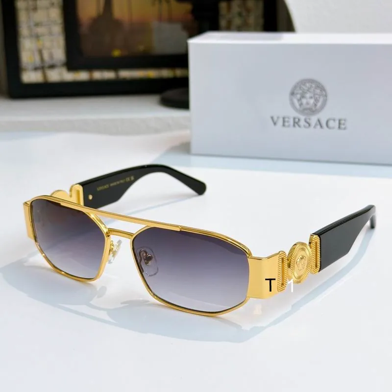 Versace OVE2287 Emblem Rectangular Sunglasses, source view 4, SKU OVE2287