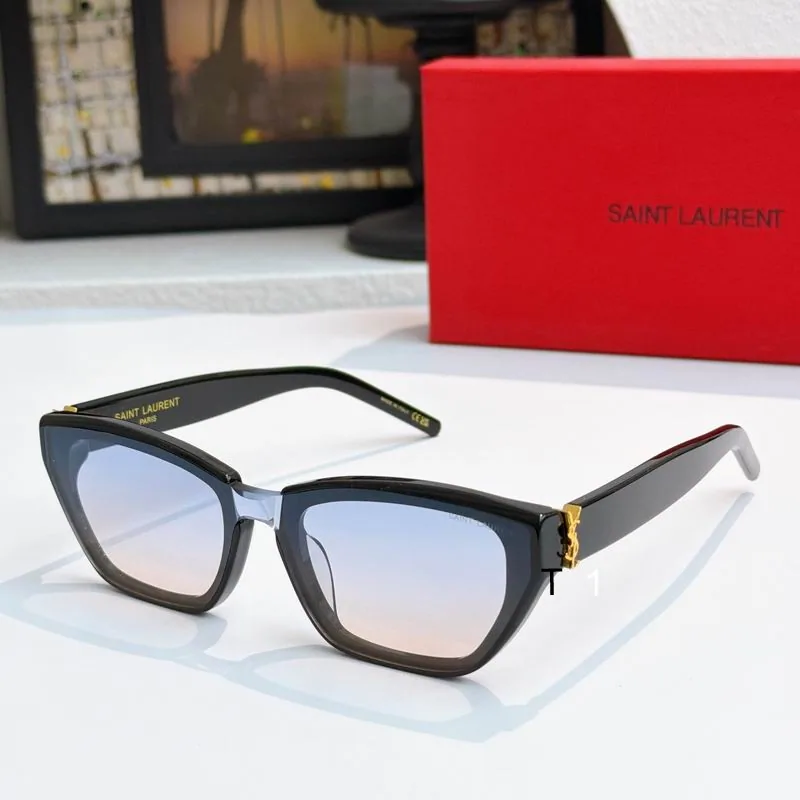 YSL 2163 Square Gradient Sunglasses, source view 1, SKU 2163