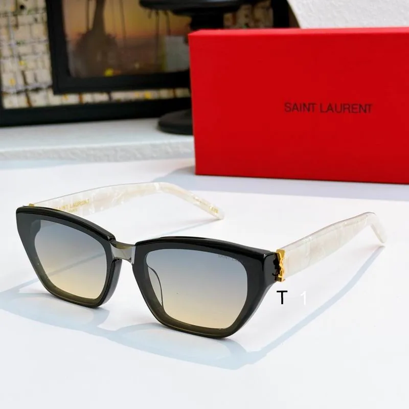YSL 2163 Square Gradient Sunglasses, source view 3, SKU 2163