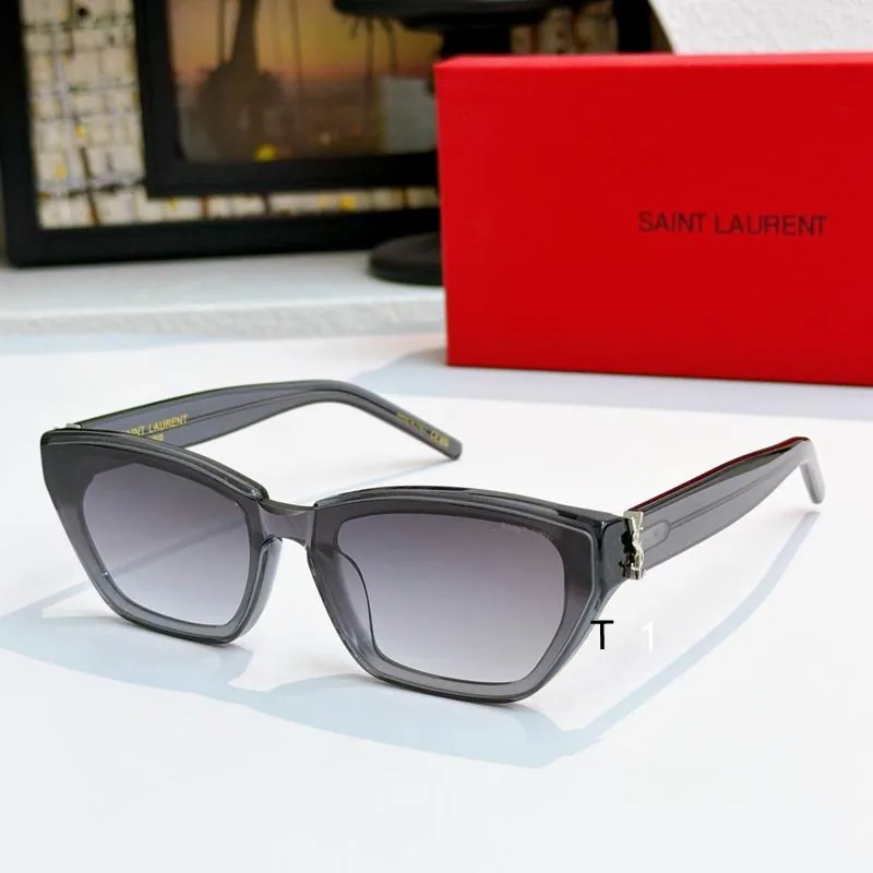 YSL 2163 Square Gradient Sunglasses, source view 4, SKU 2163