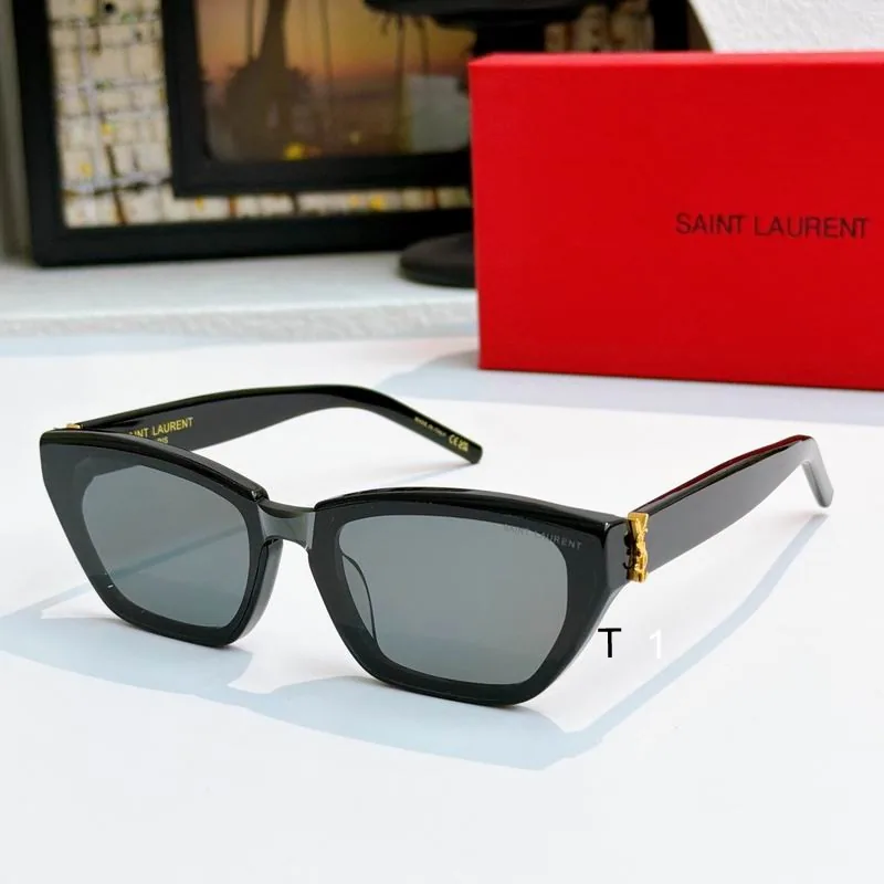 YSL 2163 Square Gradient Sunglasses, source view 5, SKU 2163