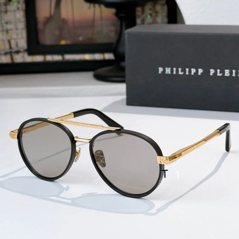 PP 090301 Round Double-Bridge Sunglasses, source view 3, SKU 090301