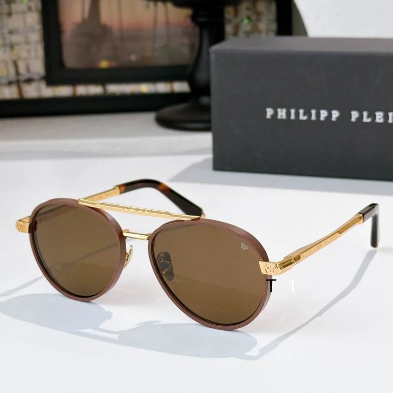 PP 090301 Round Double-Bridge Sunglasses, source view 4, SKU 090301