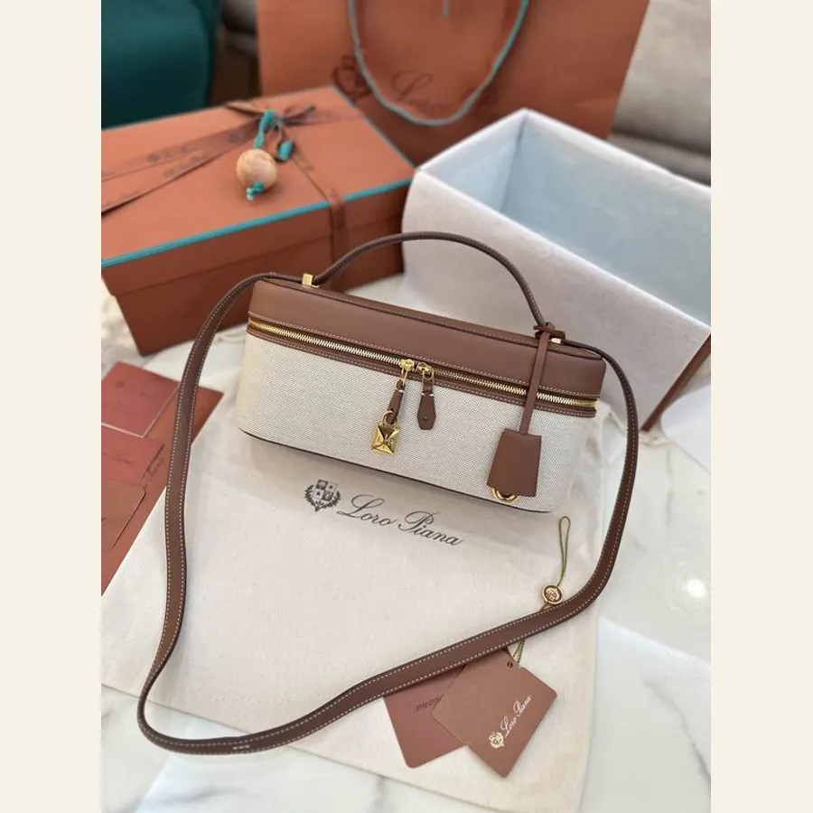 Loro Piana 022003 Ivory Extra Pocket L27 Bag, catalog view 2, LP-022003-L27