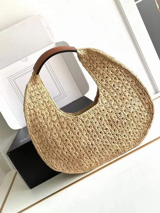 Celine 112772 Small Woven-Look Top-Handle Bag, catalog view 3, 112772