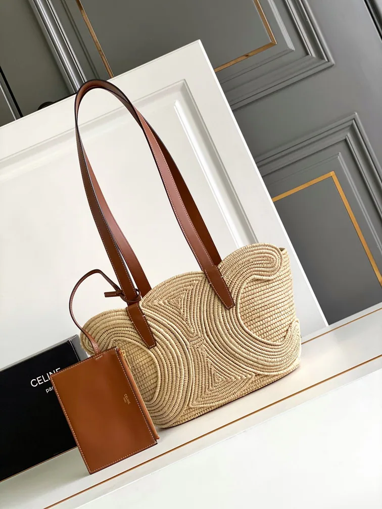 Celine 117022 Woven-Look Tote Bag, catalog view 1, 117022
