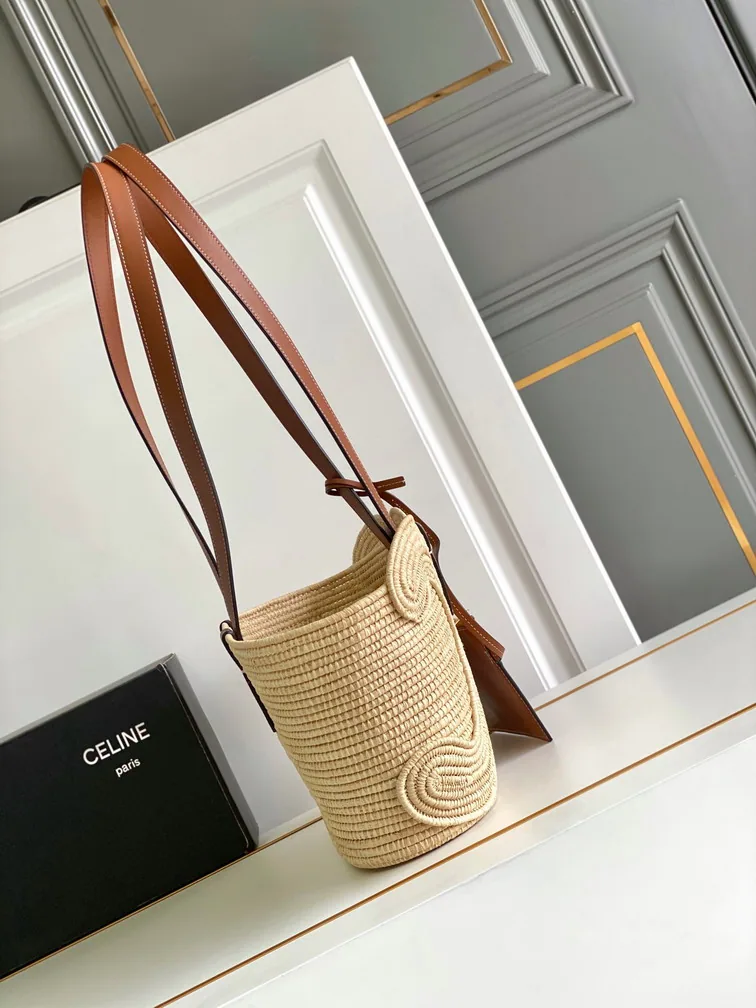 Celine 117022 Woven-Look Tote Bag, catalog view 2, 117022