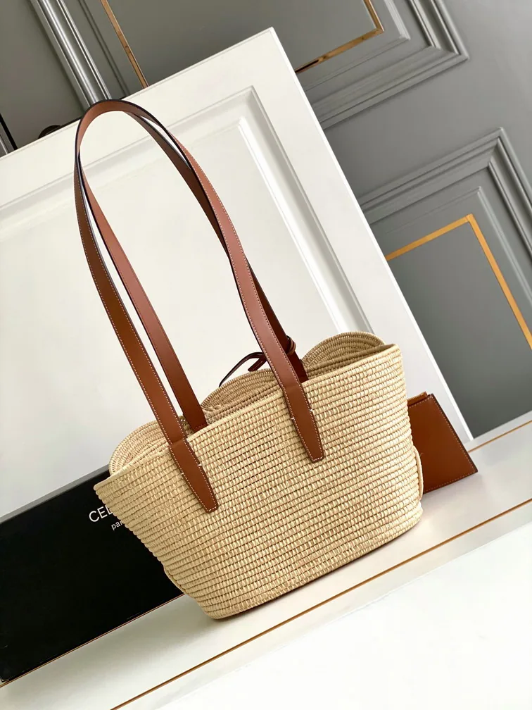 Celine 117022 Woven-Look Tote Bag, catalog view 3, 117022