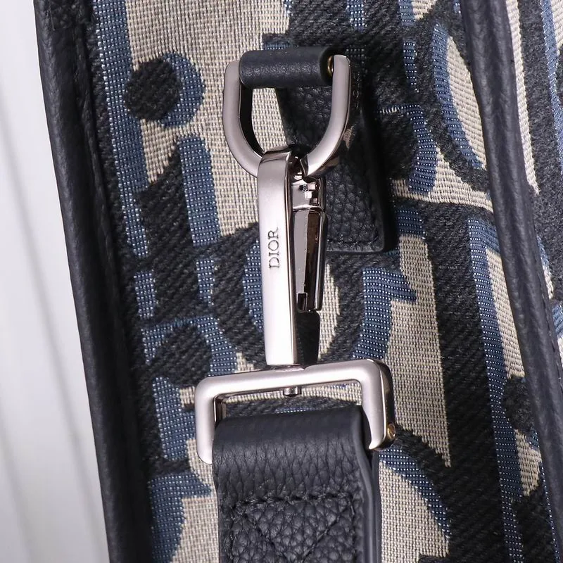 Dior H27E Navy Oblique-Pattern Book Tote, catalog view 5, H27E