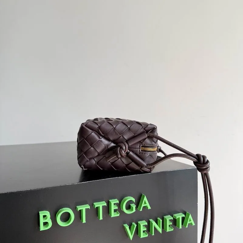 Bottega Veneta Tan Woven Camera Bag, source view 3, T
